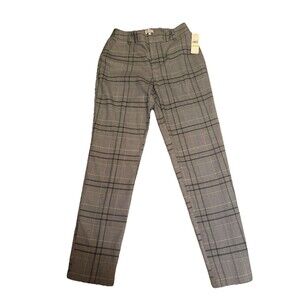 Laundry by Shelli Segal Plaid Pants Black Size 4 NWT